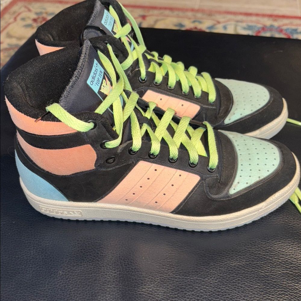 adidas Top Ten RB 'Black Ambient Sky' FX9744 High Tops Athletic Shoes Sneakers - Picture 3 of 7